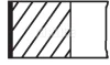 Кільця поршневі OPEL 81.0 (1.2/1.2/2) X18XE1/Z18XE/Z18XEL/Z18XER (вир-во Mahle) MAHLE / KNECHT 012 02 N1