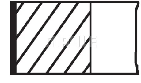 Кольца поршневые OPEL 81.0 (1.2/1.2/2) X18XE1/Z18XE/Z18XEL/Z18XER (пр-во Mahle) MAHLE / KNECHT 012 02 N1