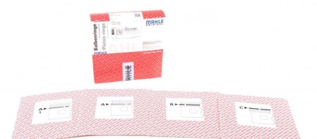 Кільця поршневі OPEL 77,60 Z14XE 1,2*1,5*2 (виробн. Mahle) C.I.U MAHLE / KNECHT 012 10 N0
