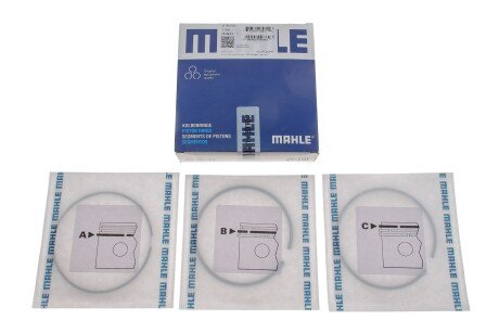 Кільця поршневі Ford Transit 2.2TDCi 06- (86.50mm/+0.50) (2-2-2) MAHLE 013 RS 00114 0N2 UA63 MAHLE / KNECHT 013RS001140N2