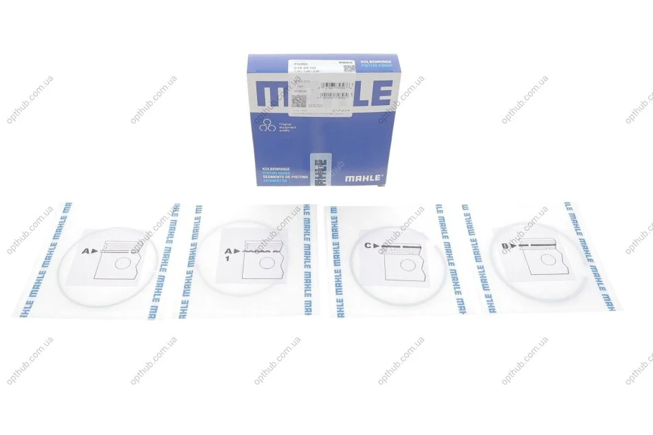 Кільця поршневі FORD 83,01 CGBA/CGBB 1,8 16V 2000- (вир-во Mahle) MAHLE / KNECHT 015 68 N0 (фото 1)