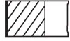 Кільця поршневі FORD 1.8 16V 04- (вир-во Mahle) MAHLE / KNECHT 015 68 N2 (фото 1)
