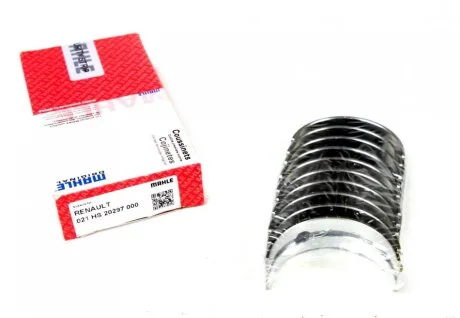 Вкладиші корінні RENAULT HL STD G8T/G9T/G9U 2,2/2,5TD (вир-во Mahle) MAHLE / KNECHT 021 HS 20297 000