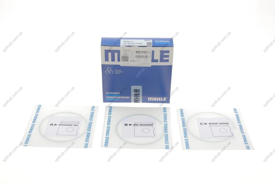 Кільця поршневі OPEL/RENAULT 84.0 (2.5/2/2) M9R740/M9R780 (вир-во Mahle) MAHLE / KNECHT 021 RS 00113 0N0 (фото 1)