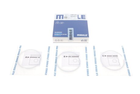 Кільця поршневі Renault Kangoo 1.5DCI -01 (76.00mm/STD) (2-2-2.5) MAHLE UA63 MAHLE / KNECHT 022 01 N0