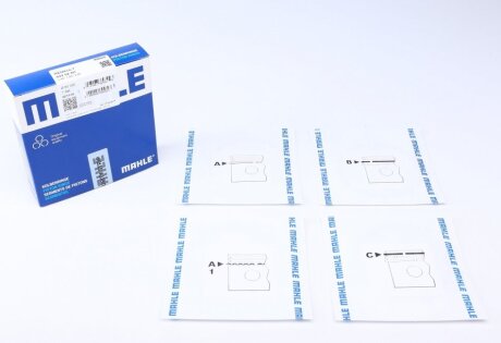 Кільця поршневі (1CYL) RENAULT 80.0 (1.5/1.5/2.5) K4J/K4M/K7M MAHLE / KNECHT 022 02 N1