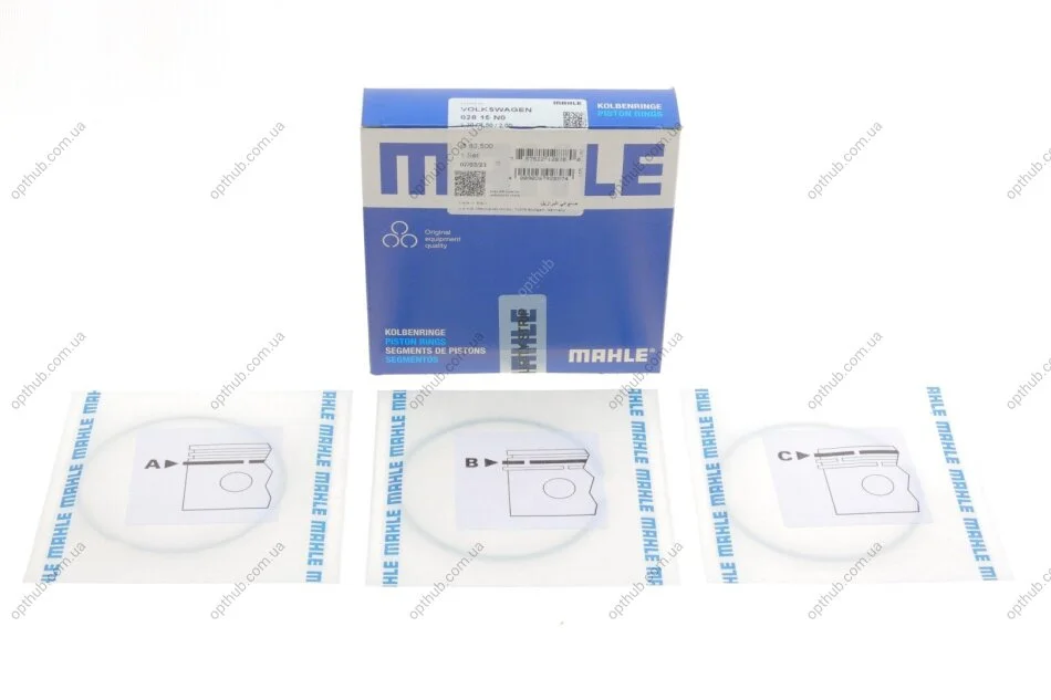 Кільця поршневі MAHLE MAHLE / KNECHT 028 15 N0 (фото 1)