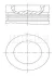Поршень VAG 81.25 CAAA/CAAC/CAAD/CAGA/CAGB/CAGC/CAHA/CAHB/CBAA/CBAB/CBAC/CBBA/CBBB/CBDA/CBDB/ MAHLE / KNECHT 028 PI 00100 001 (фото 1)