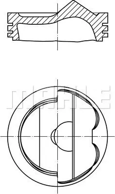 Поршень VAG 84.5 (1-3 CYL) CAJA/CAKA/CCAA/CCBA/CGEA/CGFA/CGWB/CGWC/CGWD/CGXB/CGXC/CJTA/CMUA/C 028 PI 00124 000 MAHLE / KNECHT 028PI00124000 (фото 1)