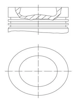 Поршень MAHLE / KNECHT 028 PI 00155 001 (фото 1)