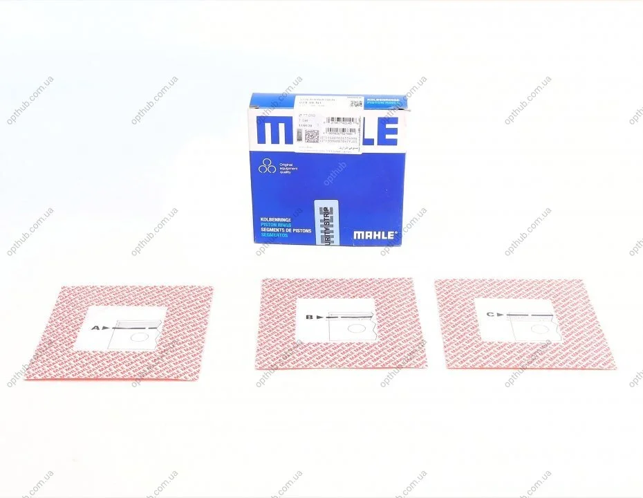 Кільця поршневі VAG 77,00 1,6D/2,0D/2,4D (вир-во Mahle) MAHLE / KNECHT 029 55 N1 (фото 1)