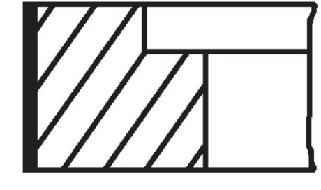 Кольца поршневые (1CYL) VW 81.51 (1.75/2/3) T4 2.0/2.5 90- AAC/AAF/ACU/AET MAHLE / KNECHT 029 90 N2
