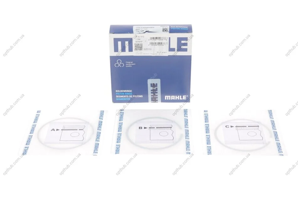 Кільця поршневі VAG 82,51 2,0/2,8 (вир-во Mahle) MAHLE / KNECHT 030 31 N0 (фото 1)
