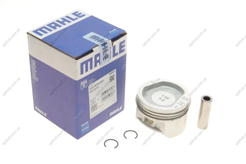 Поршень з кільцями VAG 77,01 AEA/AEE 1,6 94- (вир-во Mahle) MAHLE / KNECHT 030 42 02 (фото 1)