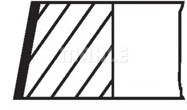 Кільця поршневі VAG 81,00 2,4i 30V 1,5x1,5x2,0 (вир Mahle) MAHLE / KNECHT 030 79 N0 (фото 1)