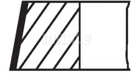 Кільця поршневі VAG 81,00 2,4i 30V 1,5x1,5x2,0 (вир Mahle) MAHLE / KNECHT 030 79 N0