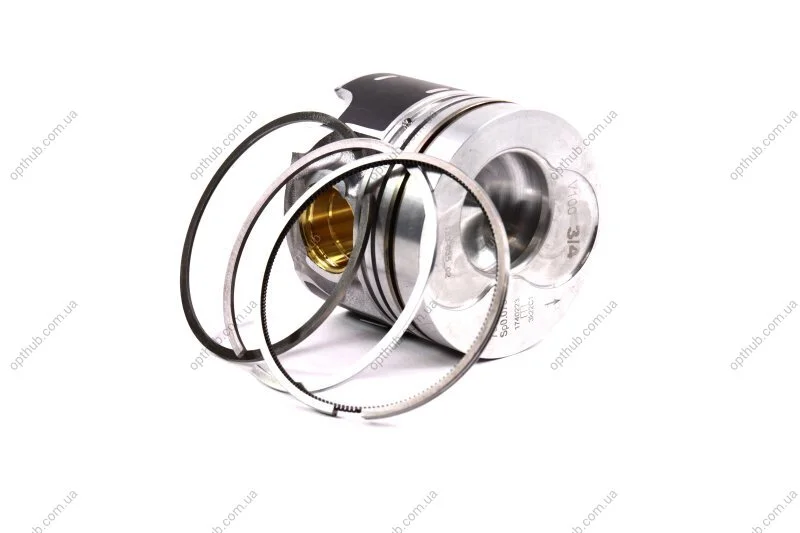 Поршень з кільцями VAG 80.00 1.9TDI AXC/AXB/ASZ/ARL T5 03- (CYL 3-4) TRAPEZ (вир-во Mahle) MAHLE / KNECHT 030 87 02 (фото 1)