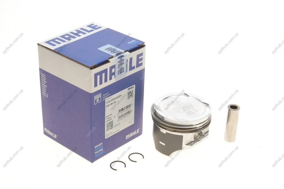 Поршень з кільцями VAG 76,51 1.4i 16V 97- (вир-во Mahle) MAHLE / KNECHT 030 89 00 (фото 1)