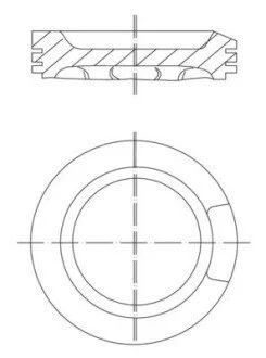 Поршень VW Passat/Audi A3/A4/A6 1.8T 97-05 (81.51mm/+0.5) MAHLE (opt-om) MAHLE / KNECHT 033 04 02