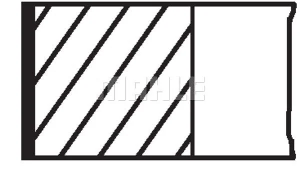 Кільця поршневі Peugeot Partner 1.4i 96-15 (75mm/STD) (1.75-2-3) MAHLE UA63 MAHLE / KNECHT 039 64 N0 (фото 1)