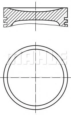 Поршень MAHLE / KNECHT 0401100 (фото 1)