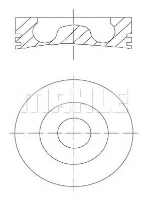Поршень MAHLE / KNECHT 081 PI 00105 000 (фото 1)