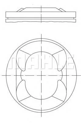 Поршень MAHLE / KNECHT 081 PI 00110 000 (фото 1)
