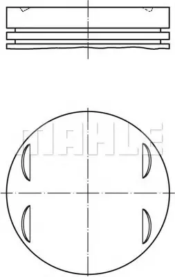 Поршень 84,25 (+0,25 1,2-1,5-2) BMW 3 (E46), 5 (E39), 5 (E60), 7 (E65, E66, E67), X3 (E83), X5 (E53), Z3 (E36), Z4 (E85) 3.0 04.00-07.08 MAHLE / KNECHT 083 13 01 (фото 1)