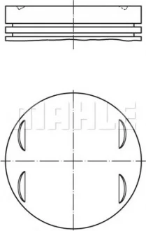 Поршень 84,25 (+0,25 1,2-1,5-2) BMW 3 (E46), 5 (E39), 5 (E60), 7 (E65, E66, E67), X3 (E83), X5 (E53), Z3 (E36), Z4 (E85) 3.0 04.00-07.08 MAHLE / KNECHT 083 13 01