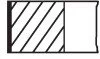 Кільця поршневі BMW 3 (E46)/5 (E39/E60) 2.5i (M54) 00-05 (84.25mm/+0.25) (1.2-1.5-2) MAHLE (opt-om) MAHLE / KNECHT 083 20 N1