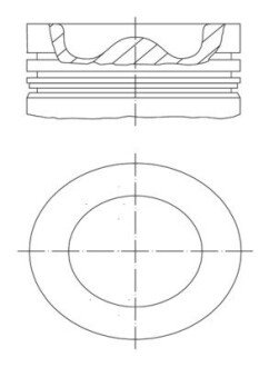 Поршень с поршневыми кольцами D =108.0 DEUTZ BF 4M1013/6M1013 MAHLE / KNECHT 099 99 00