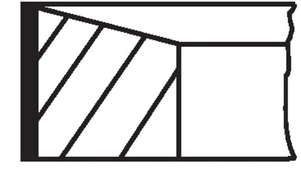 Кільця поршневі (1CYL) MITSUBISHI 91.1 (2.5/2/4) 2.3TD 4D55T/4D56T 1980-1986 MAHLE / KNECHT 676 13 N0 (фото 1)
