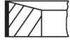 Кільця поршневі (1CYL) MITSUBISHI 91.1 (2.5/2/4) 2.3TD 4D55T/4D56T 1980-1986 MAHLE / KNECHT 676 13 N0 (фото 1)