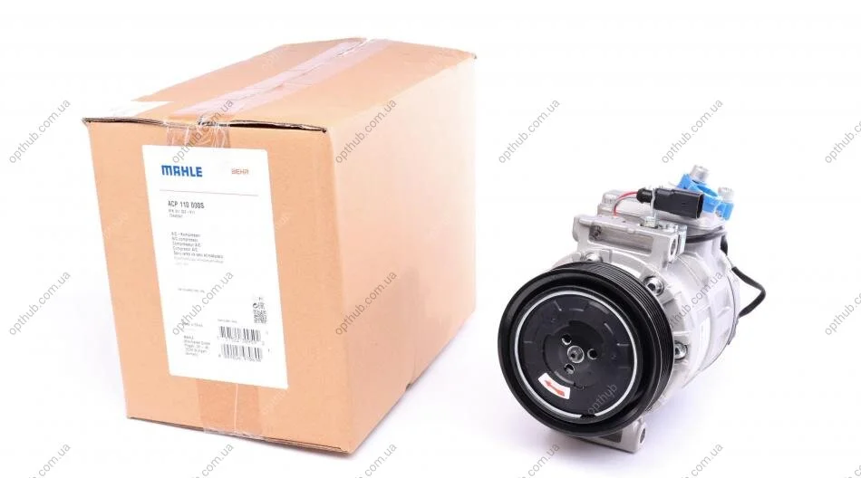 Компресор кондиціонера VW Touareg/Audi Q7 3.0TDI 06- MAHLE (opt-om) MAHLE / KNECHT ACP 110 000S (фото 1)