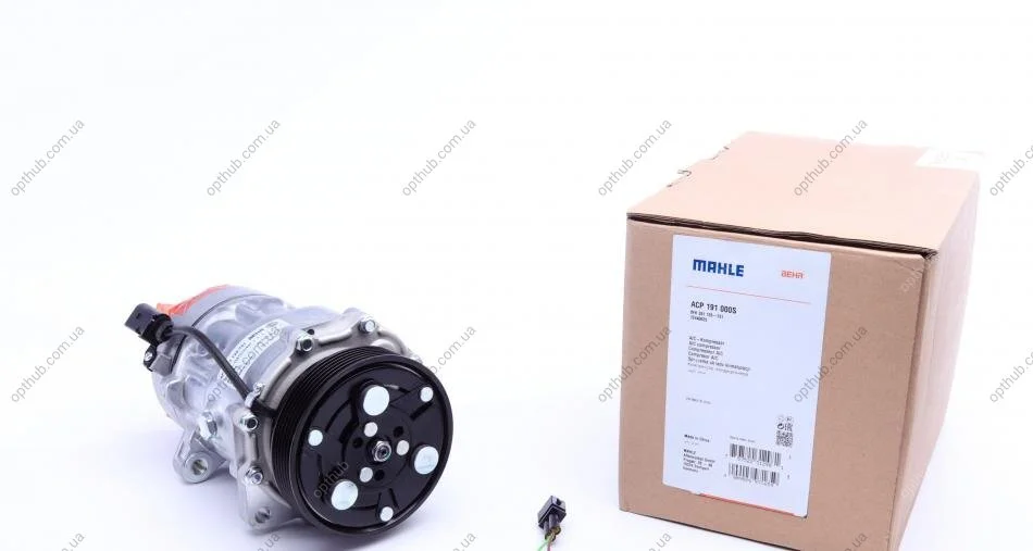 Компресор кондиціонера VW Caddy 95-15/T5 03-15/Golf 97-08 MAHLE UA63 MAHLE / KNECHT ACP 191 000S (фото 1)