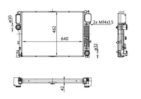 Радіатор охолодження MAHLE MAHLE / KNECHT CR 38 000S
