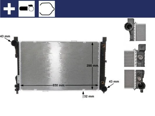 Радіатор охолодження MAHLE / KNECHT CR 387 000S (фото 1)