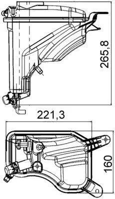 Бачок розширювальний MAHLE MAHLE / KNECHT CRT 207 000S (фото 1)