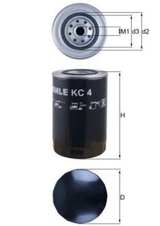 Паливний фільтр MAHLE / KNECHT KC4