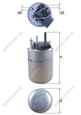 Паливний фільтр MAHLE / KNECHT KL1048 (фото 1)