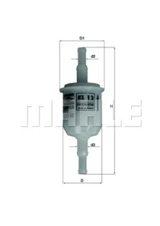 Паливний фільтр VOLVO 140 ABARTH RITMO ALFA ROMEO 33, 75, 90, ARNA, GTV, SPIDER ARO 10 AUSTIN MAESTRO BMW 1502-2002 (E10), 2.5-3.2 (E9), 2500-3.3 (E3), 3 (E21), 3 (E30) 0.25-6.0 04.64- MAHLE / KNECHT KL13