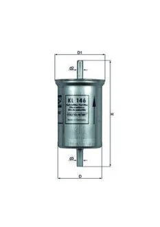 Паливний фільтр MAHLE / KNECHT KL146