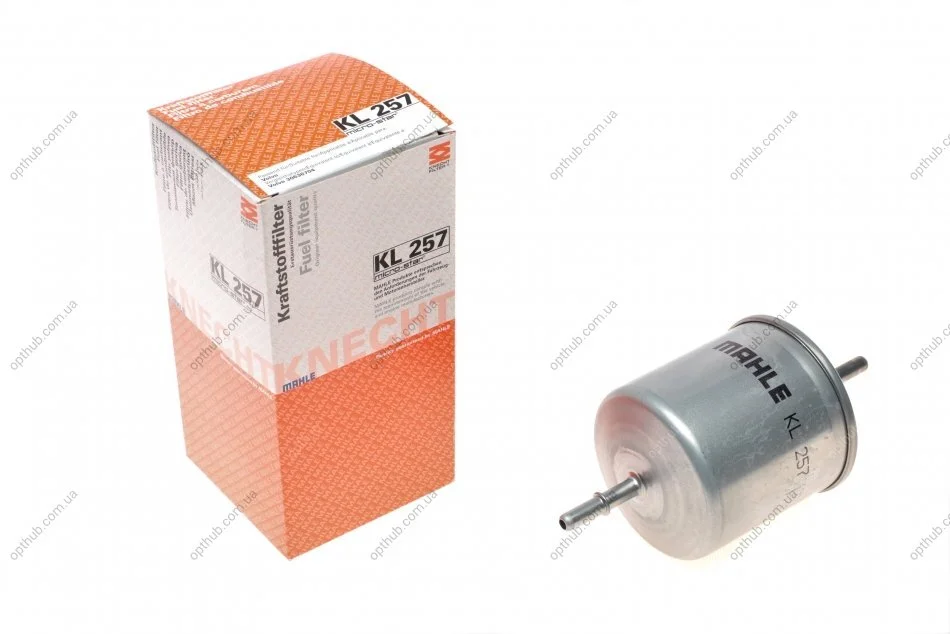 Фильтр топливный Volvo V70 2.3-2.4 97-00/3.2 07-/XC70 II 3.2 07-/XC90 2.5 02-/3.2 06- KNECHT UA63 MAHLE / KNECHT KL 257 (фото 1)