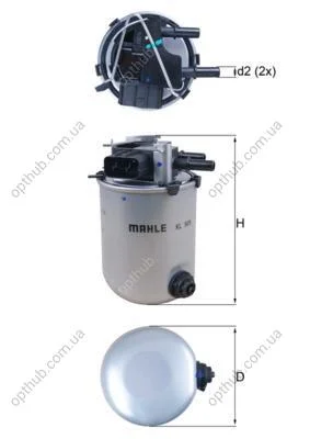 Паливний фільтр MAHLE / KNECHT KL909 (фото 1)