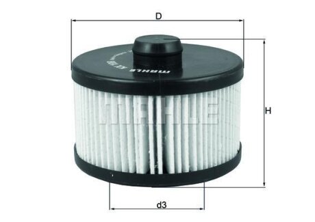 Паливний фільтр MAHLE / KNECHT KX199D