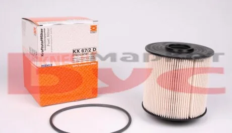 Фільтр топл. (змін.елем.) MB ATEGO, VARIO (TRUCK) (вир-во Knecht-Mahle) KX67/2D MAHLE / KNECHT KX 67/2D