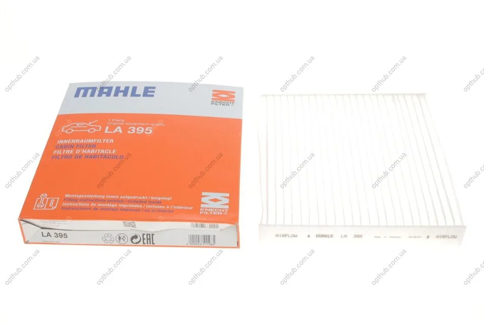 Фільтр салону (вир-во Knecht-Mahle) LA395 MAHLE / KNECHT LA 395 (фото 1)