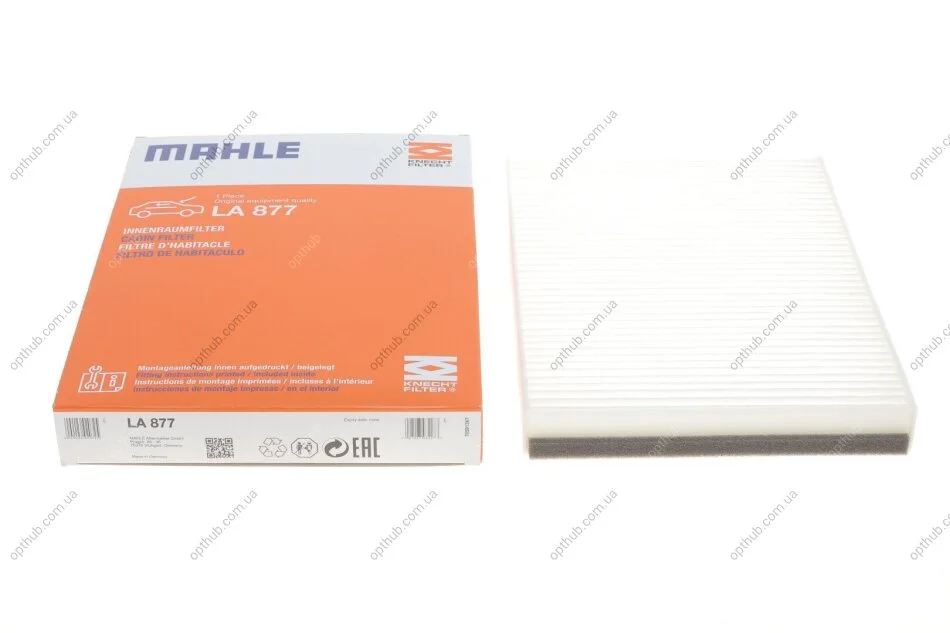 Фільтр салону MB C-class (W205)/E-class (W213) KNECHT UA63 MAHLE / KNECHT LA 877 (фото 1)