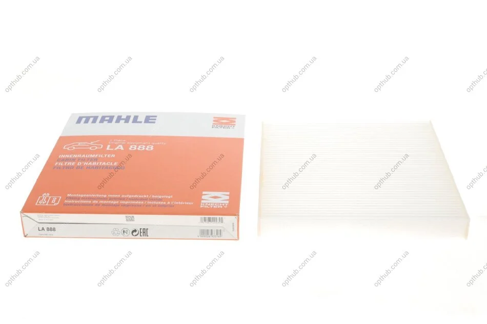 Фільтр салону AUDI (вир-во Knecht-Mahle) LA888 MAHLE / KNECHT LA 888 (фото 1)