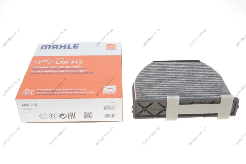 Фільтр салону вугільний (вир-во Knecht-Mahle) LAK413 MAHLE / KNECHT LAK 413 (фото 1)